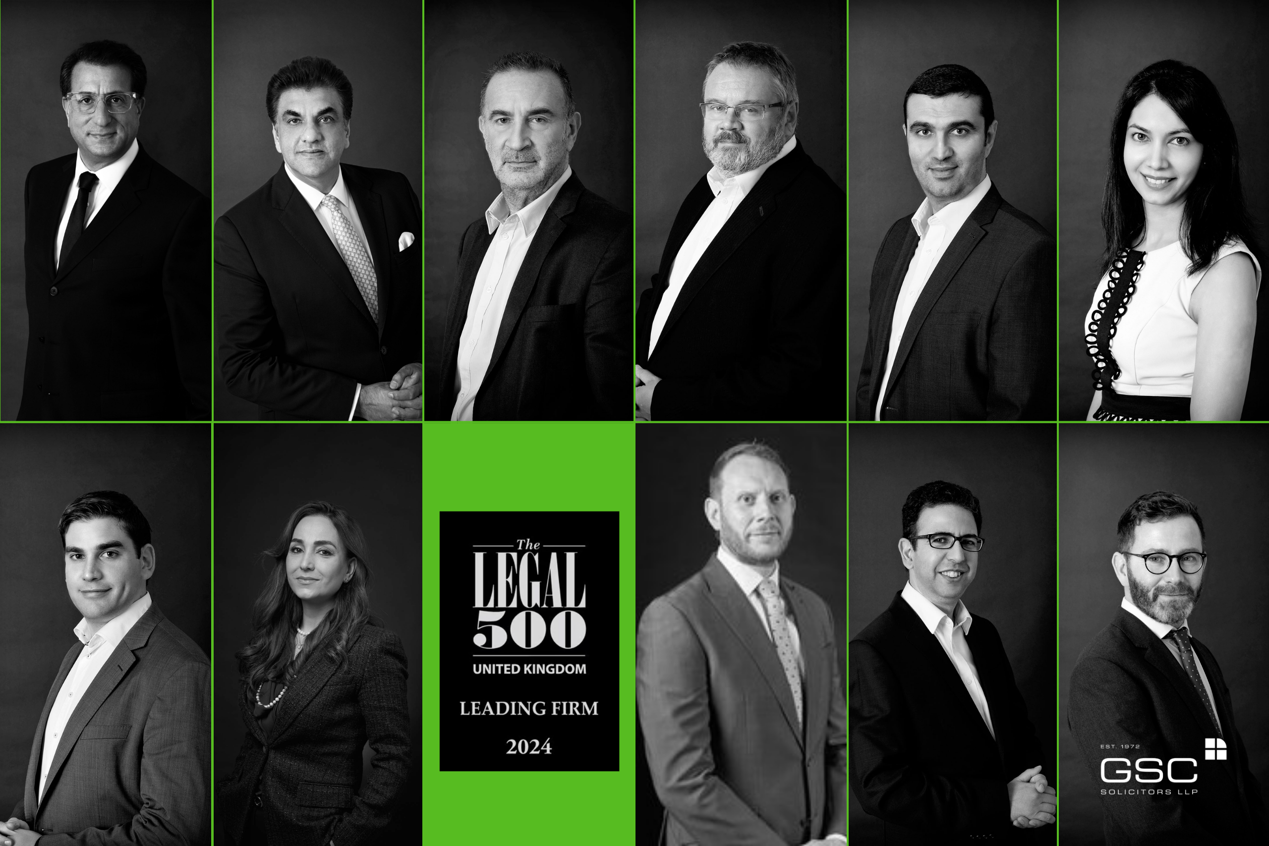 Image showing the solicitors and their legal expertise recognised by the legal 500.